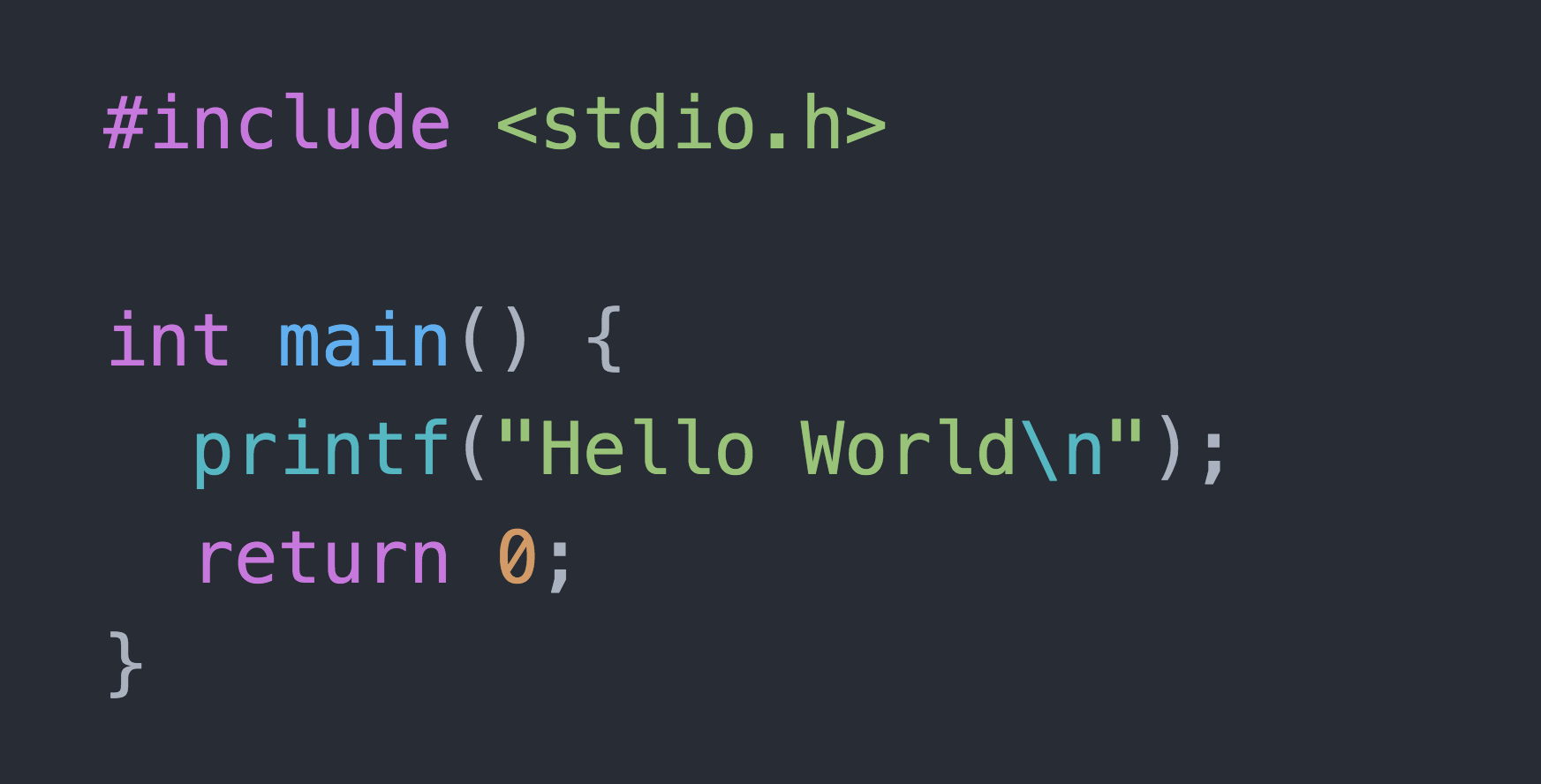 hello world c